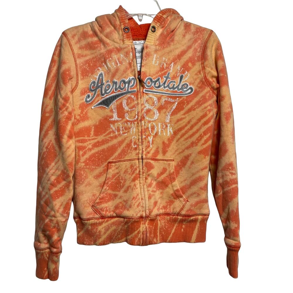 Aeropostale  Full Zip Hoodie Hand‎ Dyed M (2621)